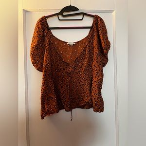 American eagle animal print blouse